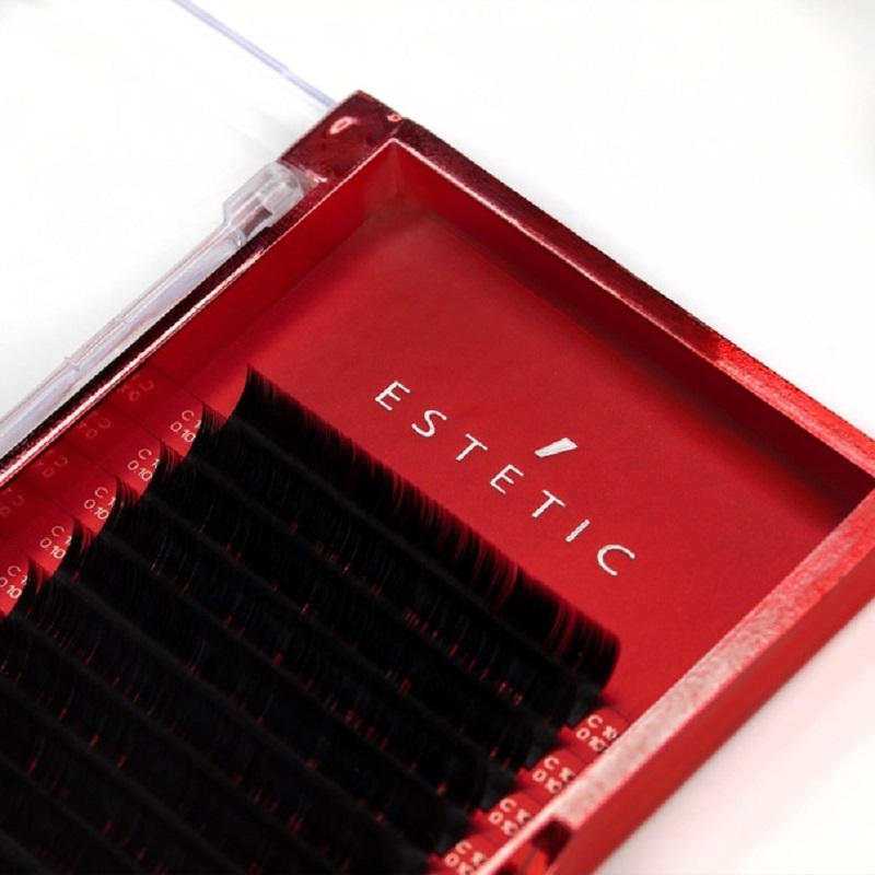 Изображение Черные ресницы для наращивания Le Maitre mix 0,10/D/6-13 mm "Estetic" (16 линий) в интернет-магазине ВОЛГТЕК