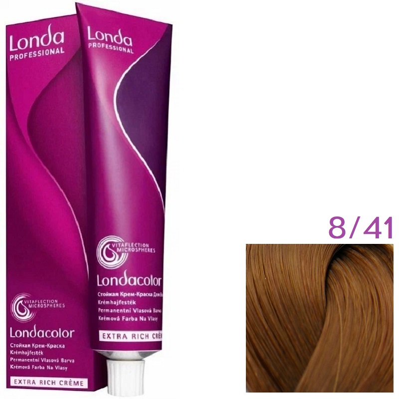 Изображение Крем-краска для волос Londa Professional Color 8.41 светлый блонд медно-пепельный, 60 мл в интернет-магазине ВОЛГТЕК