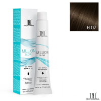 Изображение Крем-краска для волос TNL Million Gloss 6.07 темный блонд холодный, 100 мл в интернет-магазине ВОЛГТЕК
