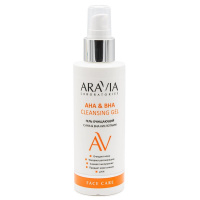 Изображение Очищающий гель для лица с АНА & ВНА кислотами ARAVIA Professional Cleansing Gel, 150 мл в интернет-магазине ВОЛГТЕК