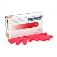 Изображение Красные нитриловые одноразовые перчатки NitriMax S в интернет-магазине ВОЛГТЕК