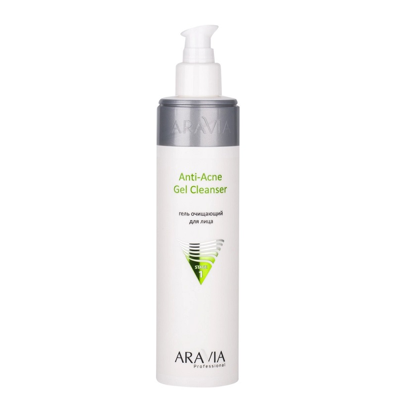 Изображение Очищающий гель для жирной и проблемной кожи лица ARAVIA Professional Anti-Acne Gel Cleanser, 250 мл в интернет-магазине ВОЛГТЕК