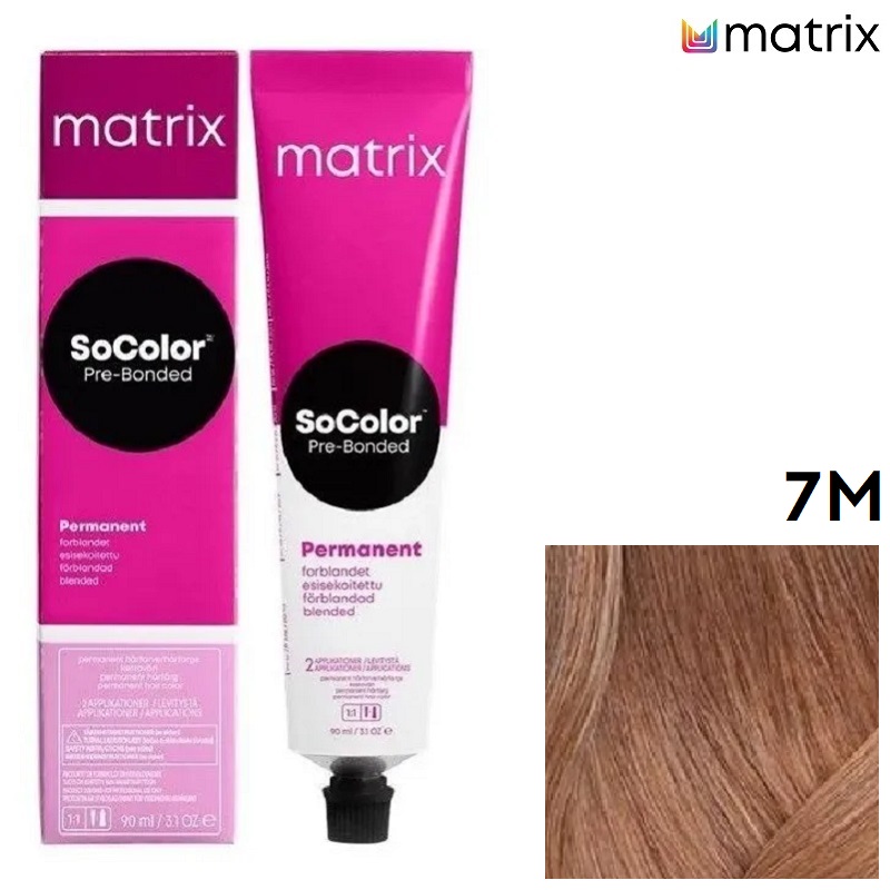 Изображение Крем-краска для волос Matrix Socolor 7M блондин мокка, 90 мл в интернет-магазине ВОЛГТЕК