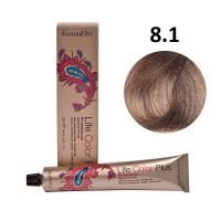 Изображение Крем-краска для волос Farmavita Life Color Plus 8.1 светлый блондин пепельный, 100 мл в интернет-магазине ВОЛГТЕК