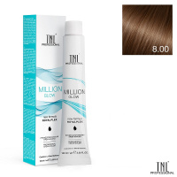 Изображение Крем-краска для волос TNL Million Gloss 8.00 светлый блонд интенсивный, 100 мл в интернет-магазине ВОЛГТЕК