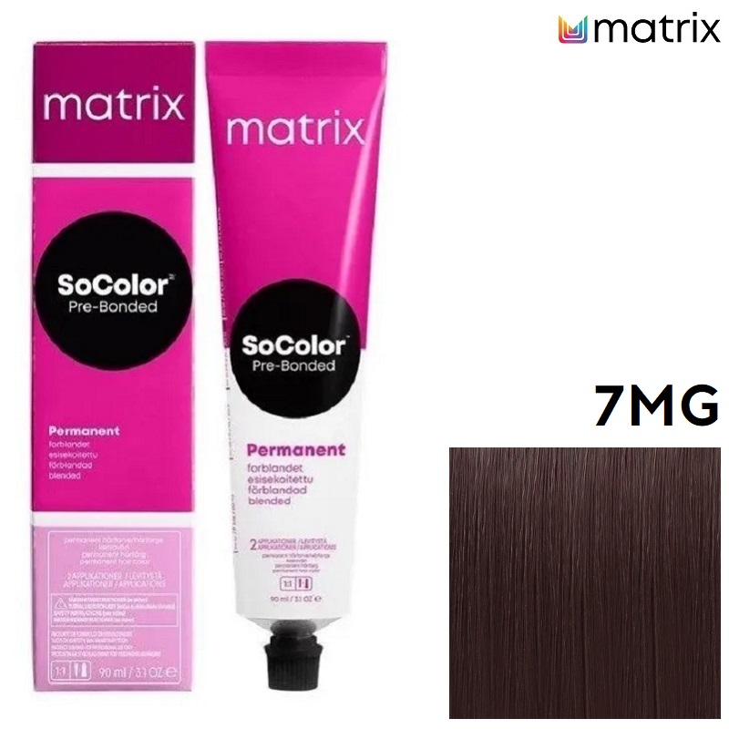 Изображение Крем-краска для волос Matrix Socolor 7MG блондин мокка золотистый, 90 мл в интернет-магазине ВОЛГТЕК