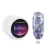 Изображение Светоотражающий гель для дизайна TNL InSpace №01, 5 мл в интернет-магазине ВОЛГТЕК