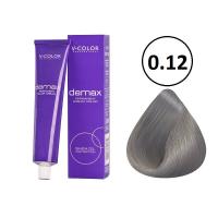 Изображение Крем-краска для волос V-COLOR Demax 0.12 пепельный перламутровый пастель, 60 мл в интернет-магазине ВОЛГТЕК