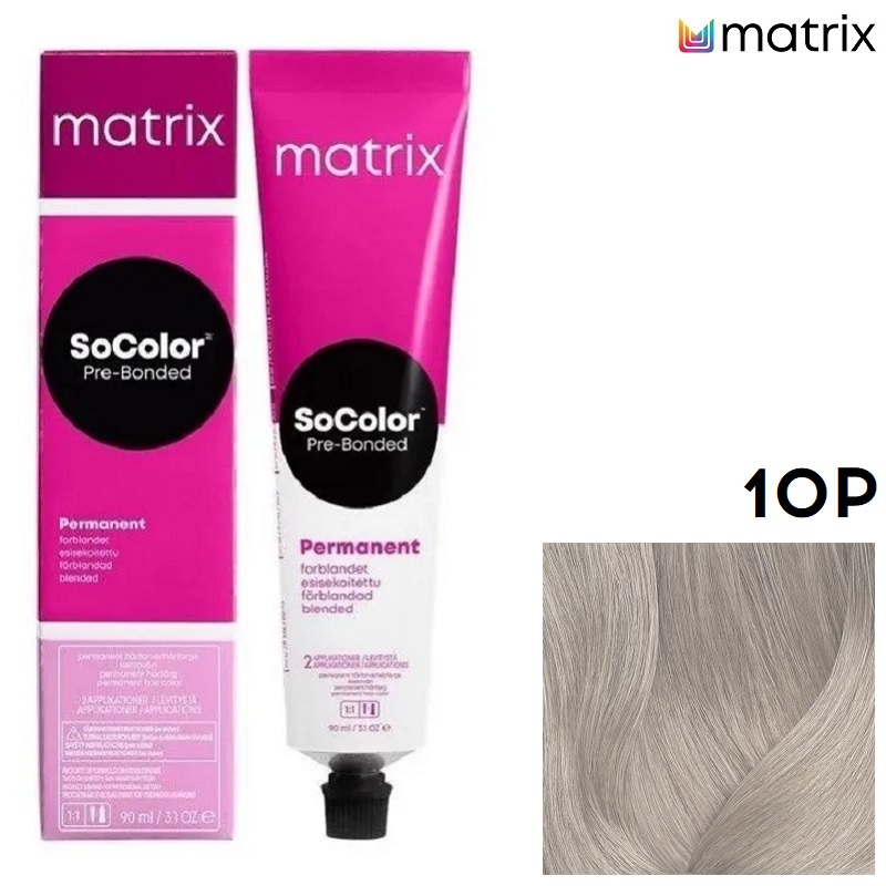 Изображение Крем-краска для волос Matrix Socolor 10P очень-очень светлый блондин жемчужный, 90 мл в интернет-магазине ВОЛГТЕК