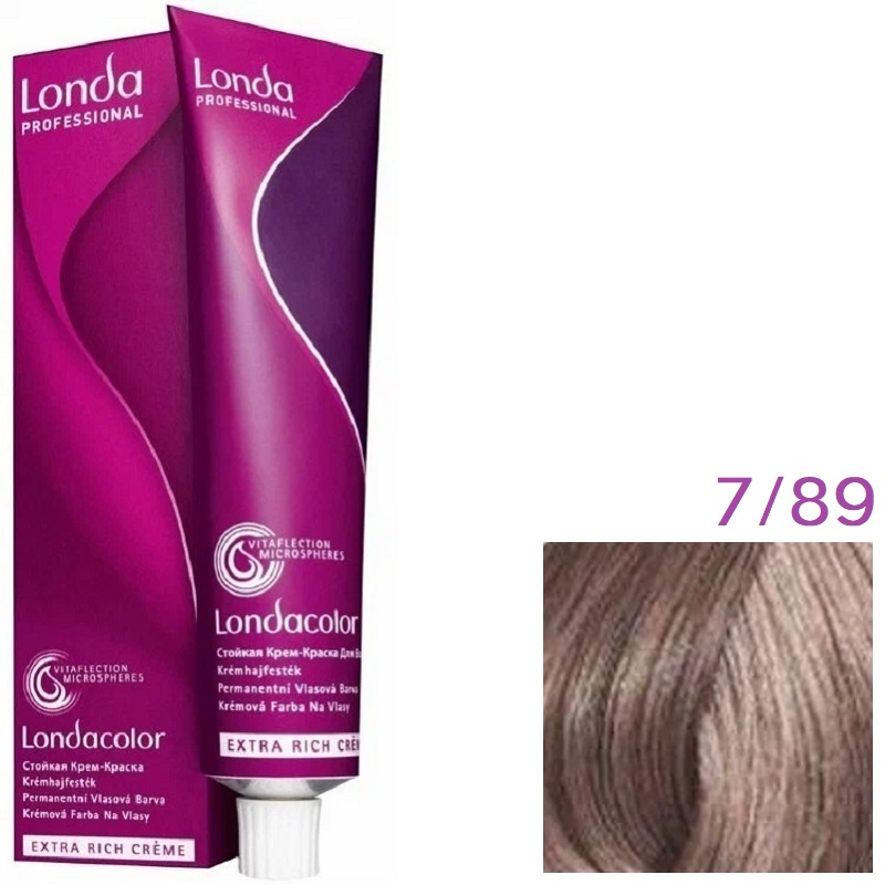 Изображение Крем-краска для волос Londa Professional Color 7.89 блонд жемчужный сандре, 60 мл в интернет-магазине ВОЛГТЕК
