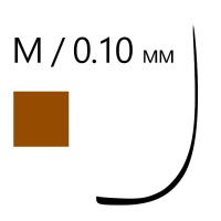 Изображение Коричневые ресницы для наращивания Le Maitre Bronze mix 0,10/M/7-13 mm Tiramisu (20 линий) в интернет-магазине ВОЛГТЕК