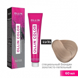 Изображение Крем-краска для волос OLLIN Color 11/31 специальный блондин золотисто-пепельный, 60 мл в интернет-магазине ВОЛГТЕК