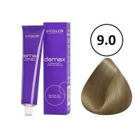 Изображение Крем-краска для волос V-COLOR Demax 9.0 блондин, 60 мл в интернет-магазине ВОЛГТЕК