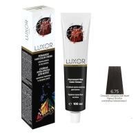 Изображение Крем-краска для волос LUXOR Color 6.75 темный блондин шоколадный махагоновый, 100 мл в интернет-магазине ВОЛГТЕК