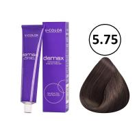 Изображение Крем-краска для волос V-COLOR Demax 5.75 светло-коричневый палисандр, 60 мл в интернет-магазине ВОЛГТЕК