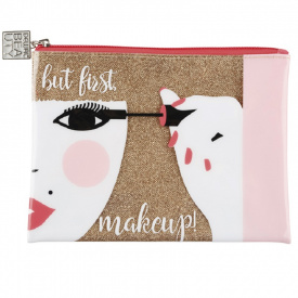 Изображение Косметичка для хранения косметики Модница Dewal Beauty, золотистая в интернет-магазине ВОЛГТЕК