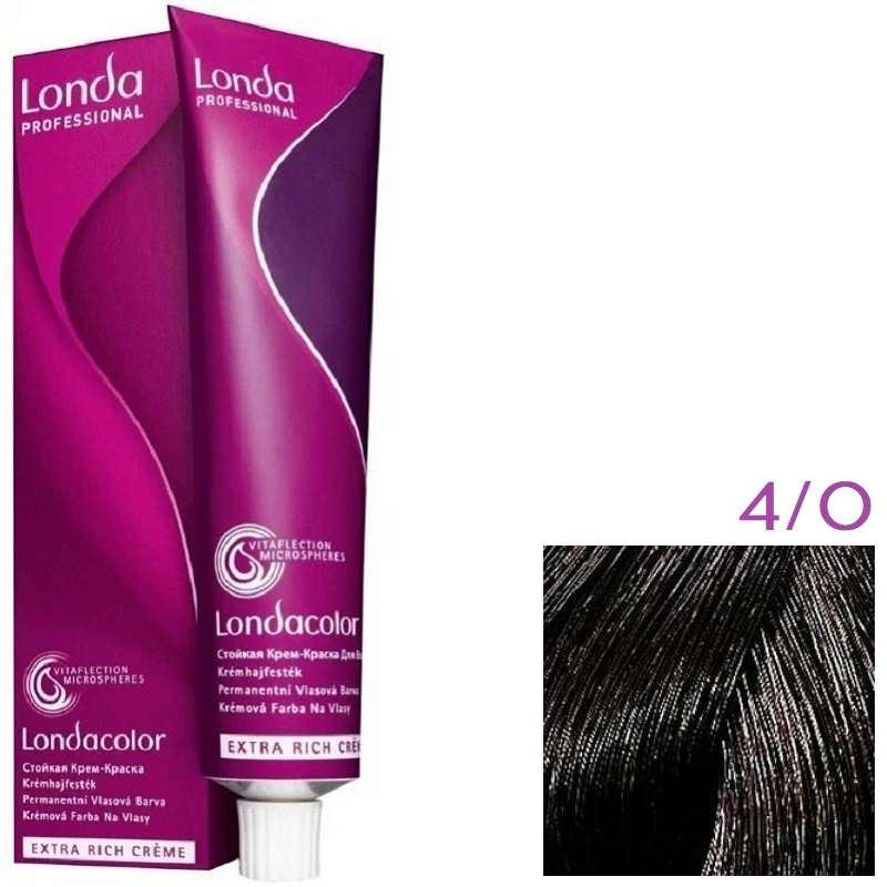 Изображение Крем-краска для волос Londa Professional Color 4.0 шатен, 60 мл в интернет-магазине ВОЛГТЕК