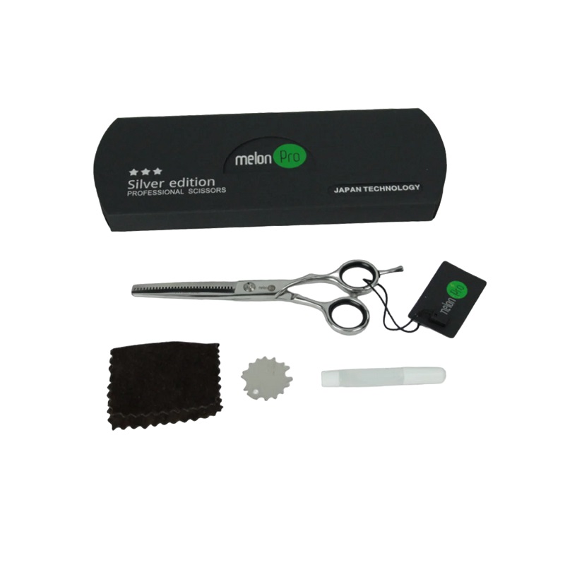 Изображение Парикмахерские ножницы филировочные 5,5" Melon Pro silver edition SE/F-02 (30 зубьев) в интернет-магазине ВОЛГТЕК