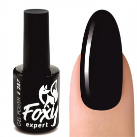 Изображение Гель-лак для ногтей Foxy expert Идеальный черный №287, 5 мл в интернет-магазине ВОЛГТЕК