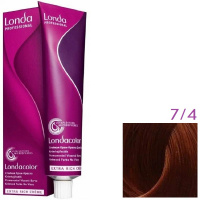 Изображение Крем-краска для волос Londa Professional Color 7.4 блонд медный, 60 мл в интернет-магазине ВОЛГТЕК