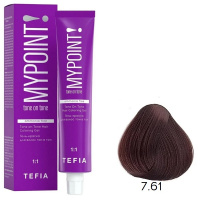Изображение Гель-краска для волос Tefia Mypoint 7.61 блондин махагоново-пепельный, 60 мл в интернет-магазине ВОЛГТЕК