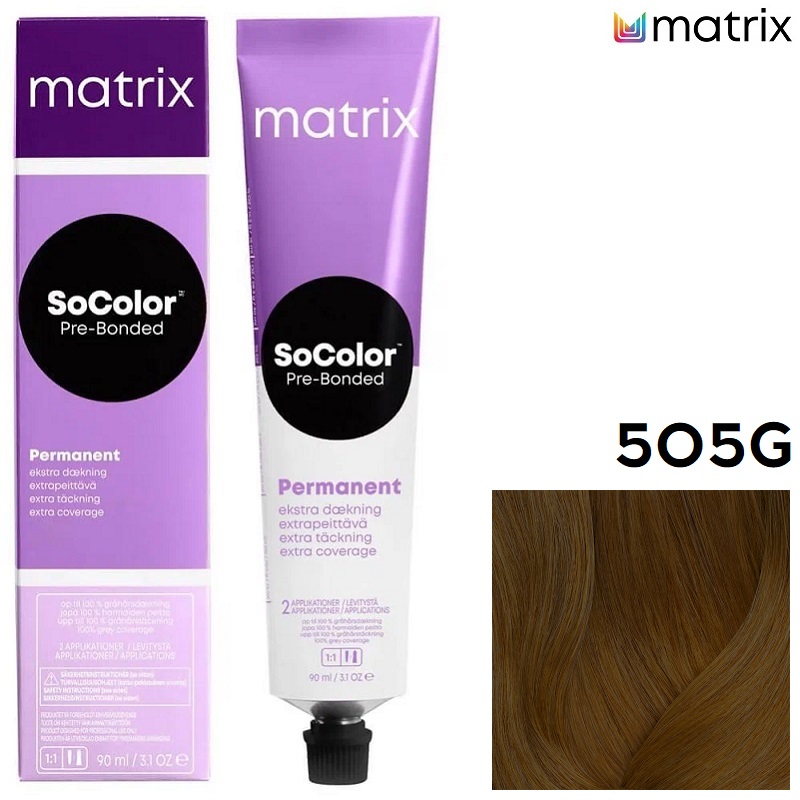 Изображение Крем-краска для волос Matrix Socolor 505G блондин золотистый, 90 мл в интернет-магазине ВОЛГТЕК
