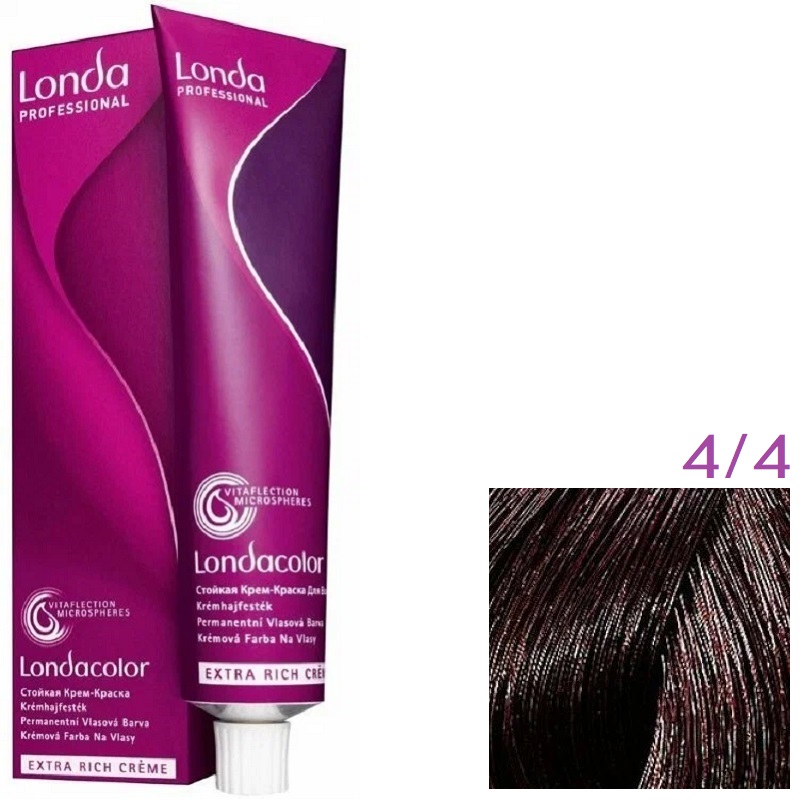 Изображение Крем-краска для волос Londa Professional Color 4.4 шатен медный, 60 мл в интернет-магазине ВОЛГТЕК