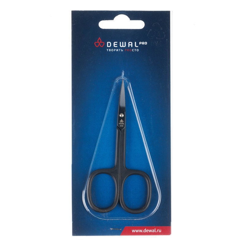 Изображение Маникюрные ножницы для кутикулы Black Edition Dewal 308black в интернет-магазине ВОЛГТЕК