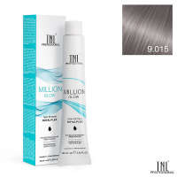 Изображение Крем-краска для волос TNL Million Gloss 9.015 очень светлый блонд пастельный стальной, 100 мл в интернет-магазине ВОЛГТЕК
