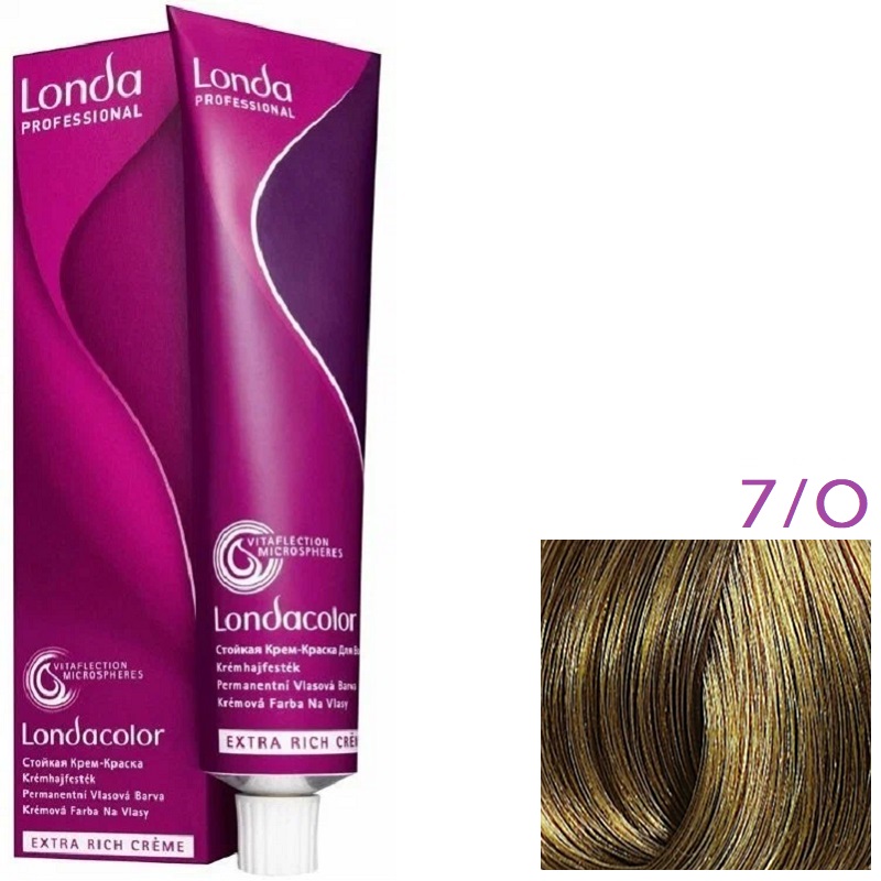 Изображение Крем-краска для волос Londa Professional Color 7.0 блонд, 60 мл в интернет-магазине ВОЛГТЕК