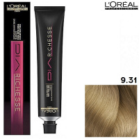 Изображение Безаммиачная краска для волос L’OREAL Dia Richesse 9.31 очень светлый блондин золотисто-пепельный, 50 мл в интернет-магазине ВОЛГТЕК
