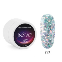 Изображение Светоотражающий гель для дизайна TNL InSpace №02, 5 мл в интернет-магазине ВОЛГТЕК