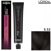 Изображение Безаммиачная краска для волос L’OREAL Dia Richesse 5.32 светлый шатен золотисто-перламутровый, 50 мл в интернет-магазине ВОЛГТЕК