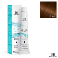 Изображение Крем-краска для волос TNL Million Gloss 8.45 светлый блонд медный махагоновый, 100 мл в интернет-магазине ВОЛГТЕК