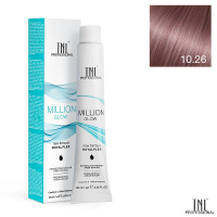 Изображение Крем-краска для волос TNL Million Gloss 10.26 платиновый блонд розовый, 100 мл в интернет-магазине ВОЛГТЕК