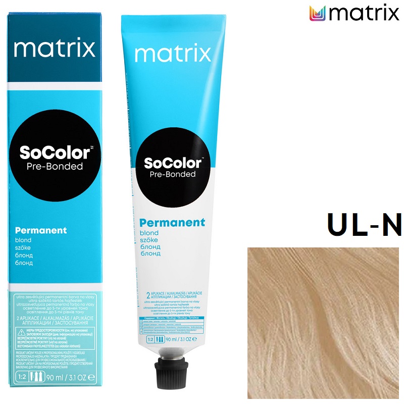 Изображение Крем-краска для волос Matrix Socolor UL-N ультра блонд натуральный, 90 мл в интернет-магазине ВОЛГТЕК