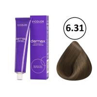 Изображение Крем-краска для волос V-COLOR Demax 6.31 темно-русый бежевый, 60 мл в интернет-магазине ВОЛГТЕК