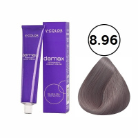 Изображение Крем-краска для волос V-COLOR Demax 8.96 светло-русый фиолетово-красный, 60 мл в интернет-магазине ВОЛГТЕК