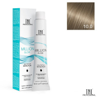 Изображение Крем-краска для волос TNL Million Gloss 10.0 платиновый блонд, 100 мл в интернет-магазине ВОЛГТЕК