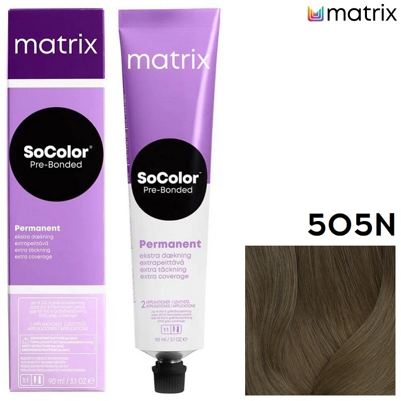 Изображение Крем-краска для волос Matrix Socolor 505N светлый шатен, 90 мл в интернет-магазине ВОЛГТЕК