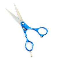 Изображение Парикмахерские ножницы прямые 5.5" DEWAL COLOUR STEP M31955-BL, голубые в интернет-магазине ВОЛГТЕК
