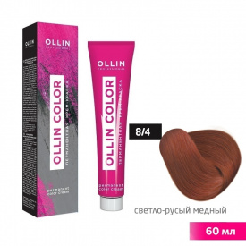 Изображение Крем-краска для волос OLLIN Color 8/4 светло-русый медный, 60 мл в интернет-магазине ВОЛГТЕК
