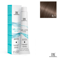 Изображение Крем-краска для волос TNL Million Gloss 8.1 светлый блонд пепельный, 100 мл в интернет-магазине ВОЛГТЕК