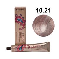 Изображение Крем-краска для волос Farmavita Life Color Plus 10.21 платиновый блондин перламутрово-пепельный, 100 мл в интернет-магазине ВОЛГТЕК