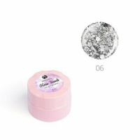 Изображение Гель для дизайна ногтей ADRICOCO Glow Bomb №06 серебряный лед, 6 мл в интернет-магазине ВОЛГТЕК