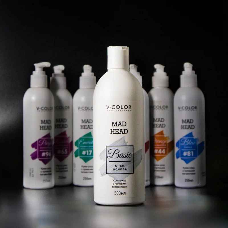 Изображение Крем-основа для прямых пигментов V-Color Mad Head Basic, 500 мл в интернет-магазине ВОЛГТЕК