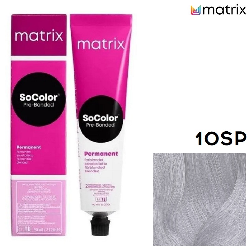 Изображение Крем-краска для волос Matrix Socolor 10SP очень-очень светлый блондин серебристый жемчужный, 90 мл в интернет-магазине ВОЛГТЕК
