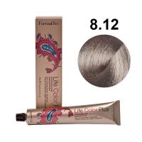 Изображение Крем-краска для волос Farmavita Life Color Plus 8.12 светлый блондин пепельно-перламутровый, 100 мл в интернет-магазине ВОЛГТЕК