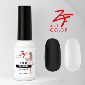 Изображение Матовый топ для ногтей Zet Color SUPER, 8 мл в интернет-магазине ВОЛГТЕК
