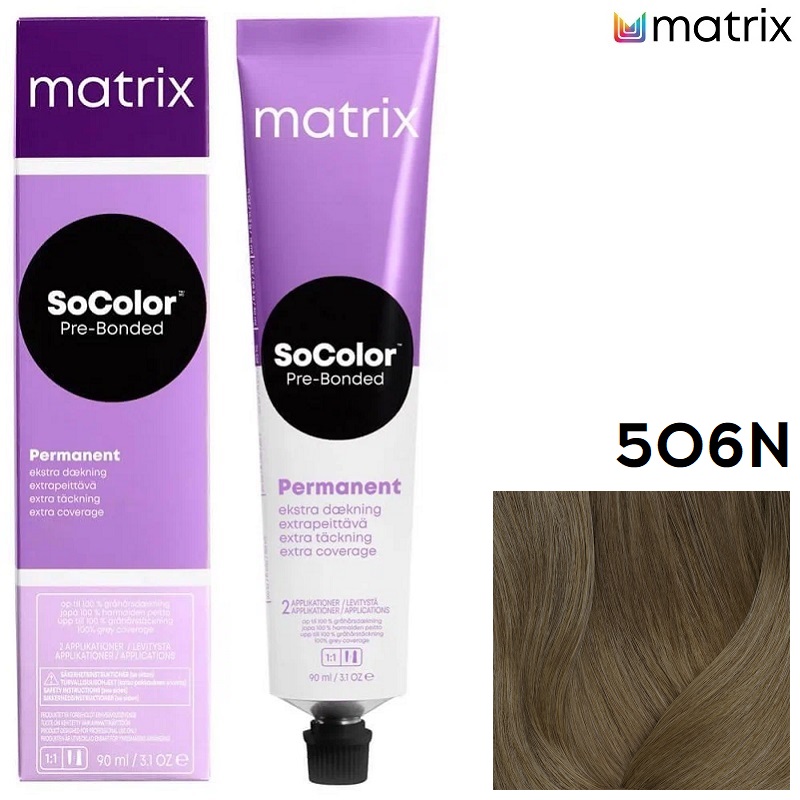 Изображение Крем-краска для волос Matrix Socolor 506N темный блондин, 90 мл в интернет-магазине ВОЛГТЕК
